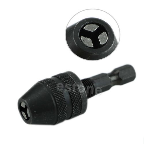 1/4 Snap In Hex Shank Chuck Conversion Clamp 0.3-3mm H02