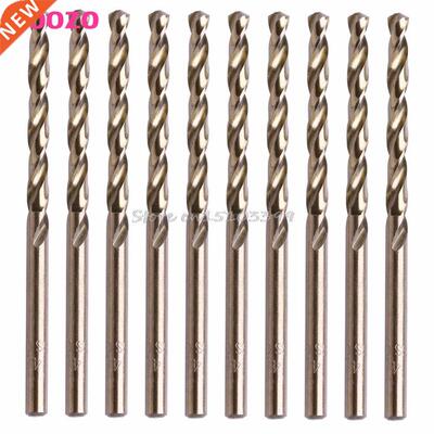 10Pcs/Set 4mm M5 Triangle Shank HSS-Co Cobalt Twist Drill S
