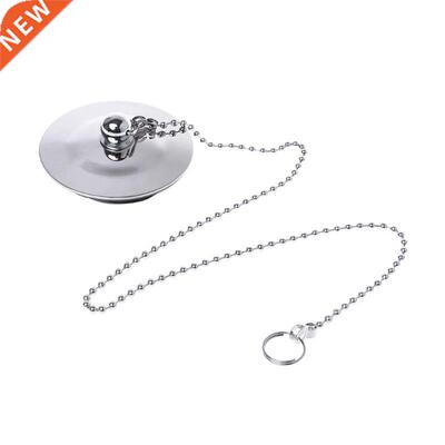 Bathtub Drain Plug With Chain Sink Basin Water Stopper For B