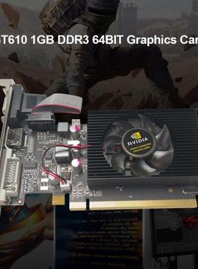 GT610 1GB GDDR3 64bt NVDA PC-Express 2.0 Vdeo Card wth
