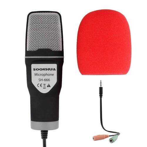 Hot Fashion 3.5mm Desktop Mic Professional Studio Microphone