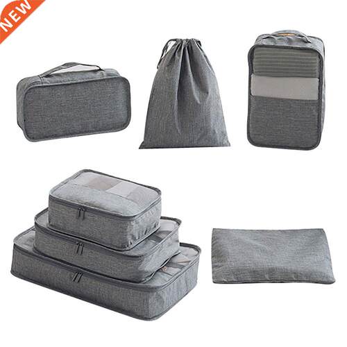 7pcs Luggage Packing Organizers Packing Cubes For Travel Mul