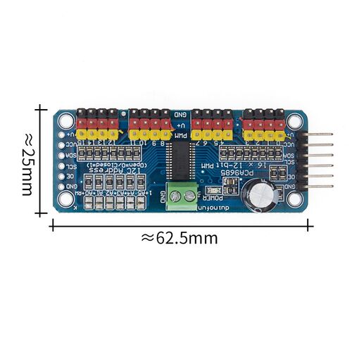 TENSTAR ROBOT 16 Channel 12-bit PWM/Servo Driver-I2C interfa