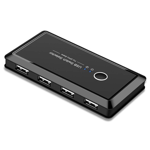 USB Switch Selector 4 Port Peripheral Switcher Box for Keybo