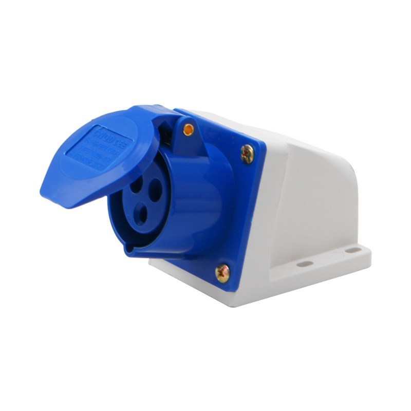 16A 3 Pin Industrial Socket 220-250V Waterproof IP44 2P+E 3