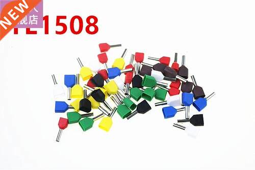 100PCS TE1508 double tube type pre insulated terminal cold p