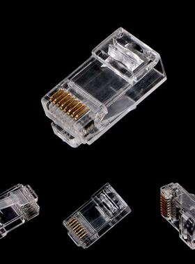 100Pcs RJ45 CAT6 8-Pin Modular Plugs UTP Unshielded Version