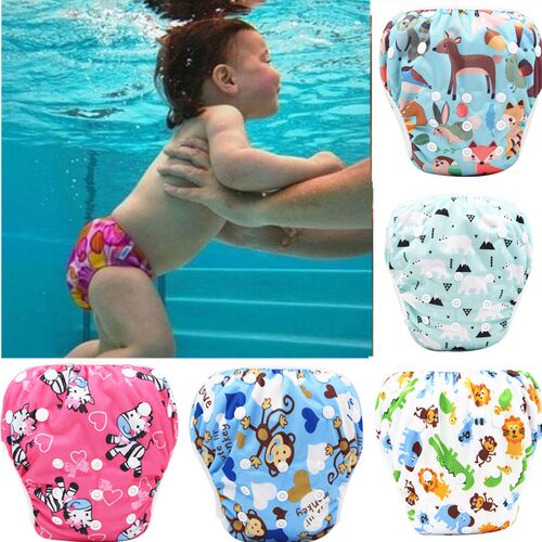 2021 New Baby Swim Diapers Waterproof Adjustable Cloth Diape