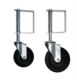 Universal Fen Inch Iron Gate Wheel Casters loaded Spring