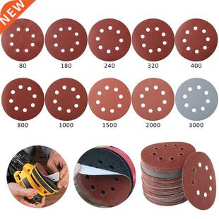 100 Sandpaper Sanding Pad Shape Polishing Sander Pcs Round