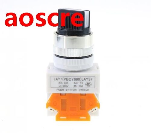 LAY37  2 Positions Rotary Select Selector Push Button Switch