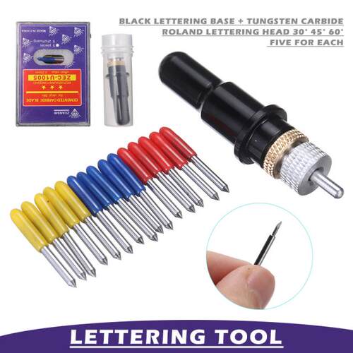15pcs Mixed 30/45/60 Degree Blades with Tungsten Steel Blade