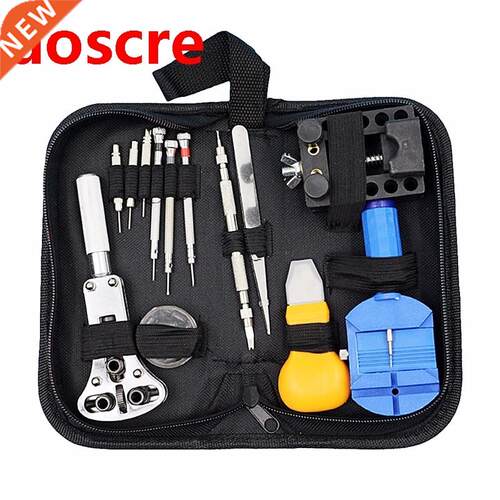 Black Multi-functional Canvas Watch Repair Portable Tool Bag