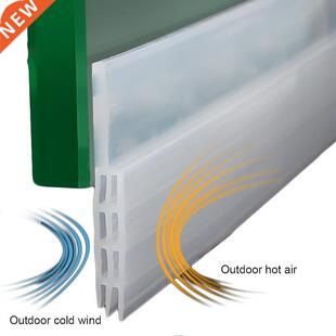 New1PC Door Sweep Silicone Bottom Seal Strip Weather Strippi