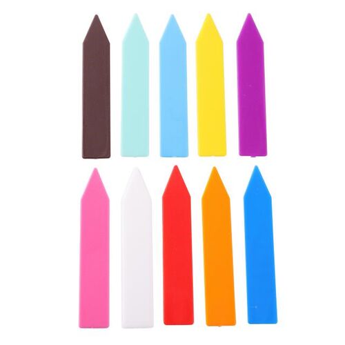 300pcs 10 Colors  Plastic Plant Tags Nursery Garden Label Wa
