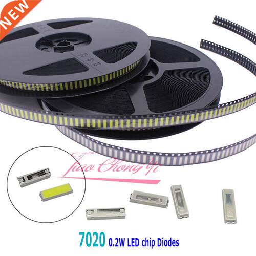 7020 SMD LED Beads 3V 0.2W Cool white Red Blue Green LCD Ba