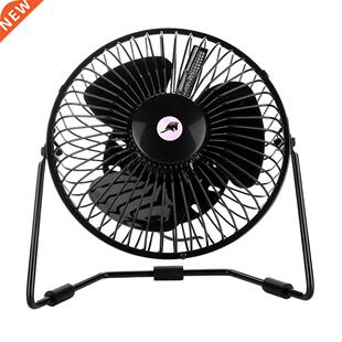 Small Desk Fan with Clock & Temperature Display, 6Inch F