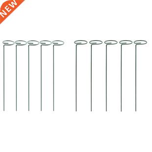 5 PCS Garden Plant Support Stakes 45cm with 8PCS Beautiful P