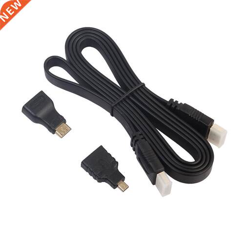 1080P HDMI Cable And HDMI To Mini/Micro Adapter Kit Set For