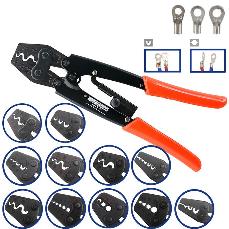 Non-Insulated Terminals Crimper 0.5-38mm Easy Crimp Pliers W