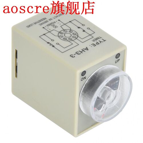 DC24V/AC110V/AC220V AH3-3 Timer Relay Electronic Type Adjust