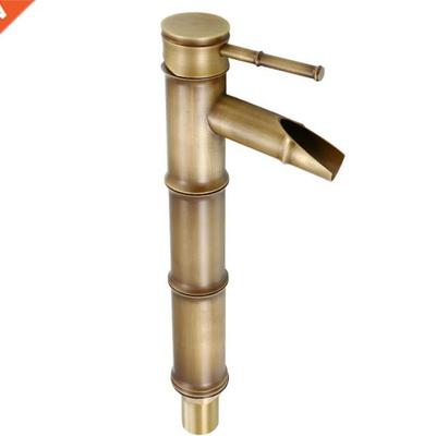 RecabLeght Brass Bamboo S Faucet Bathroom Snk Basn Fau