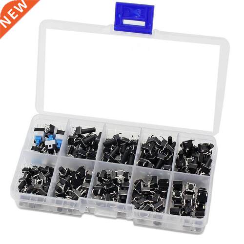 10 Values 180PCS Tactile Button Switch Mini Momentary Tact A