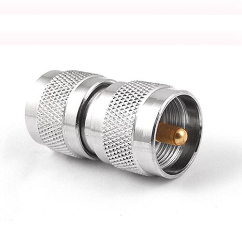 UHF Male to Male M/M Coaxial Cable RF Connector Adapter Stra