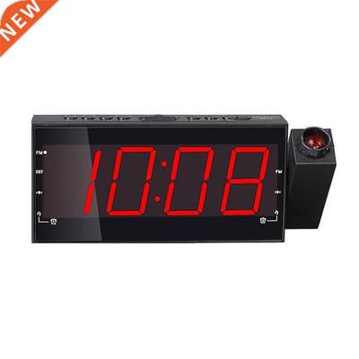 Projection Wake Up Alarm Clock Snooze Dimmer AM FM Radio Clo