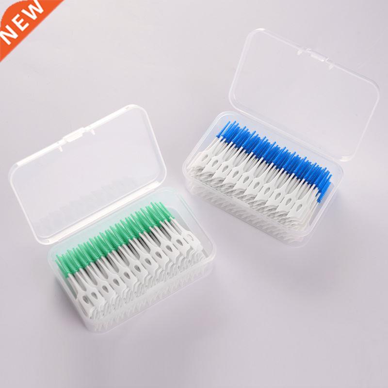 1 Set 150/200pcs Double Floss Head Hygiene Dental Silicone I