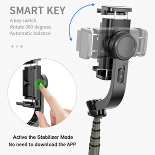 Gimbal Smartphone 3 IN 1 Selfie Stick Tripod Stabilizer with