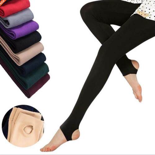 1PCS Autumn Stirrup Leggings Elastic Velvet Thermal Ankle Sl