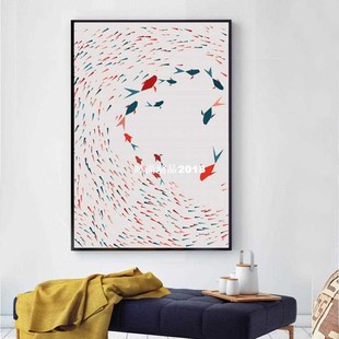 Amazing Fish Canvas Paintings Vertical Rectangle Wall Art Po