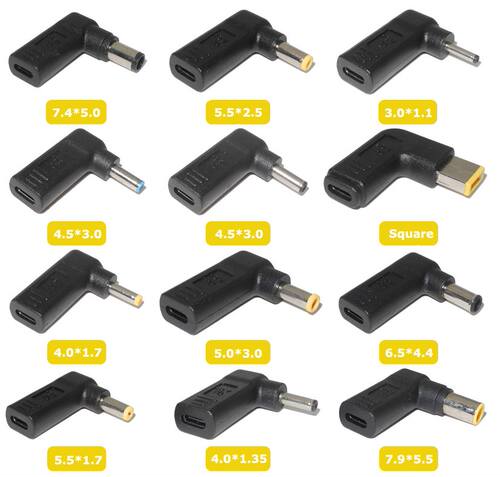 Laptop Power Adapter Connector Dc Plug USB Type C Female to