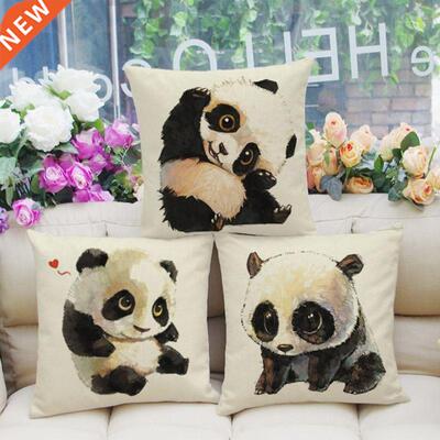 Cute cartoon animal panda printed cozy couch cushion home de