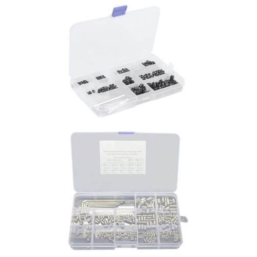 300Pcs M3 M4 M5 M6 M8 Hex Head Socket Hex Grub Screw Set 2