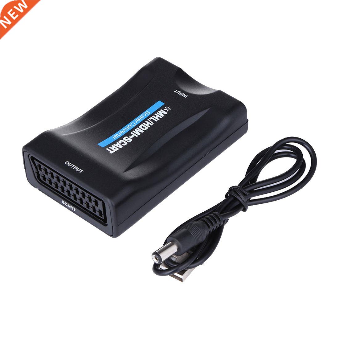 HDMI To SCART 1080p Video Audio Converter Scaler phone STB D