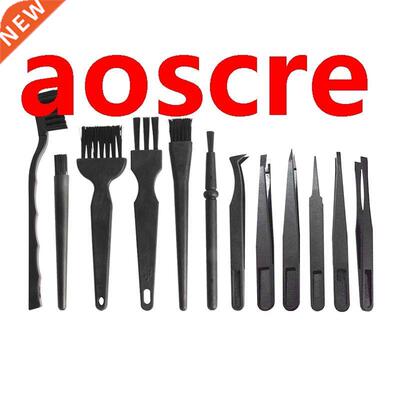 12 Peces Plastc Handle Nylon Ant Statc Brushes Small Por