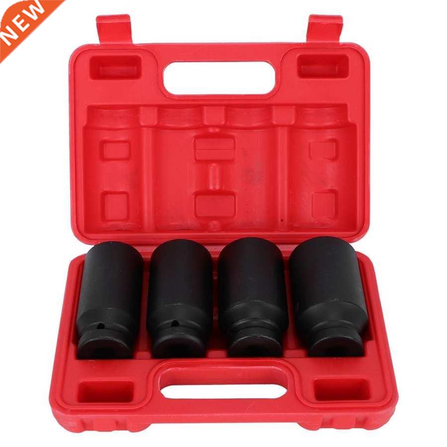 4pcs 6 Point 1/2in DR Front Back Wheel Drive Axle Nut Deep I