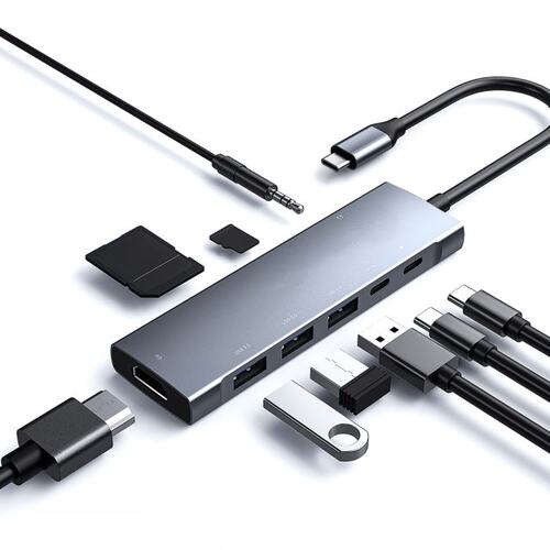 USB C HUB to HDMI-compatible USB 3.0 Adapter USB Type C to U