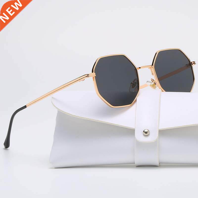 Polygon Metal Sunglasses Vintage Frame For Women Sunglasses图片