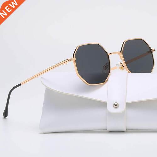 Polygon Metal Sunglasses Vintage Frame For Women Sunglasses