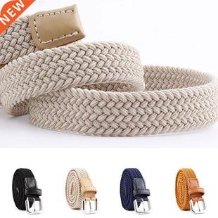 Casual Belts Stch Men Elastic Woven Belt New Women Unisex