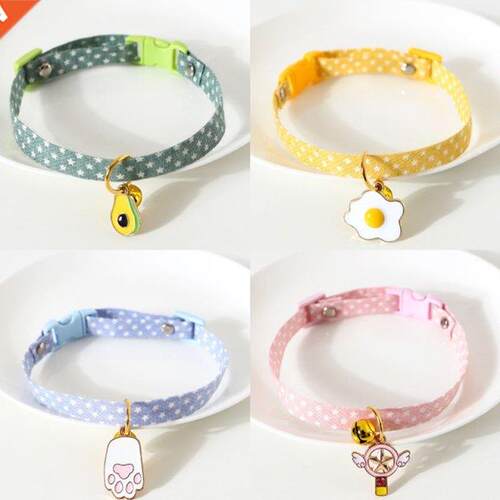 1Pc Kitten Collr with Bell Cut Pet Ct Collrs Brekwy d