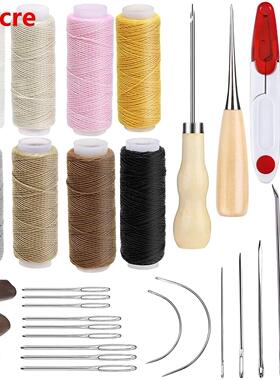 2Pcs Leather Repair Kit Craft Tool Hand Sewing Needles Awl