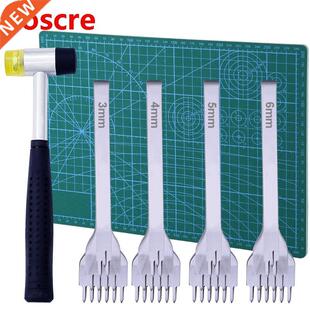 Hole Punches 1/2/4/6 Prong Spacing Punch Tool with A4 Cutti