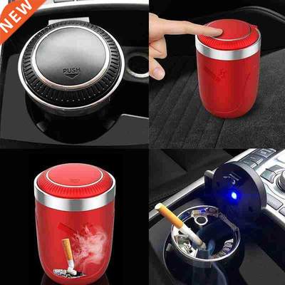 Car Ashtray with LED Light Push Type interior decoration cre