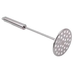 Stainless Steel Potato Masher Solid Color Metal Food Masher