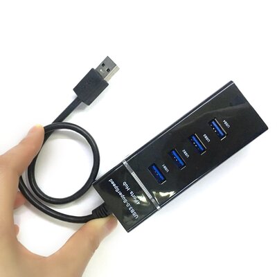 4 Ports USB Hub High Speed Transmission USB .0 Hub Extensio