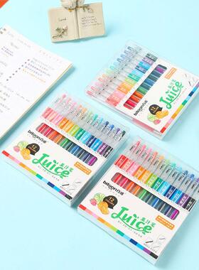 12 Pack Fancy Nice Candy Color Retractable Gel Pen 0.5mm Ref